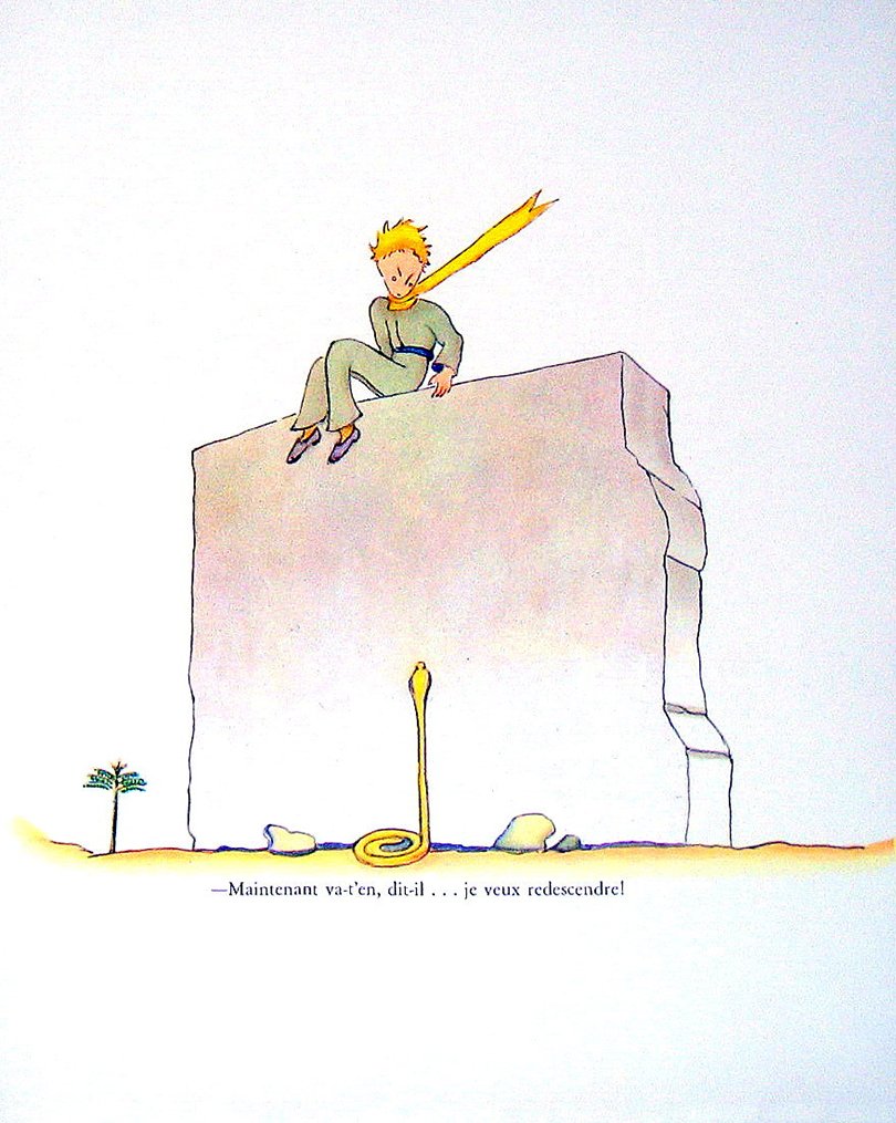 the little prince book page plate - mysunshinevintages - Etsy - Petit Prince