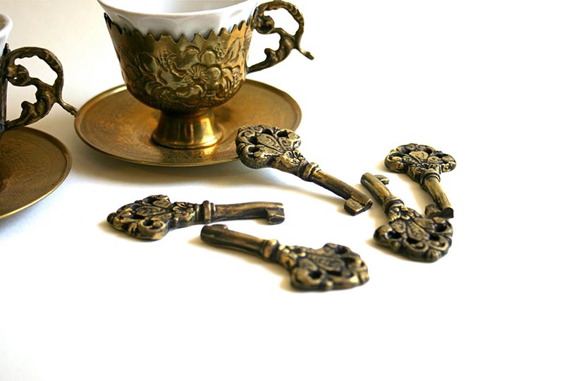 edible vintage skeleton keys - andiespecialtysweets on etsy