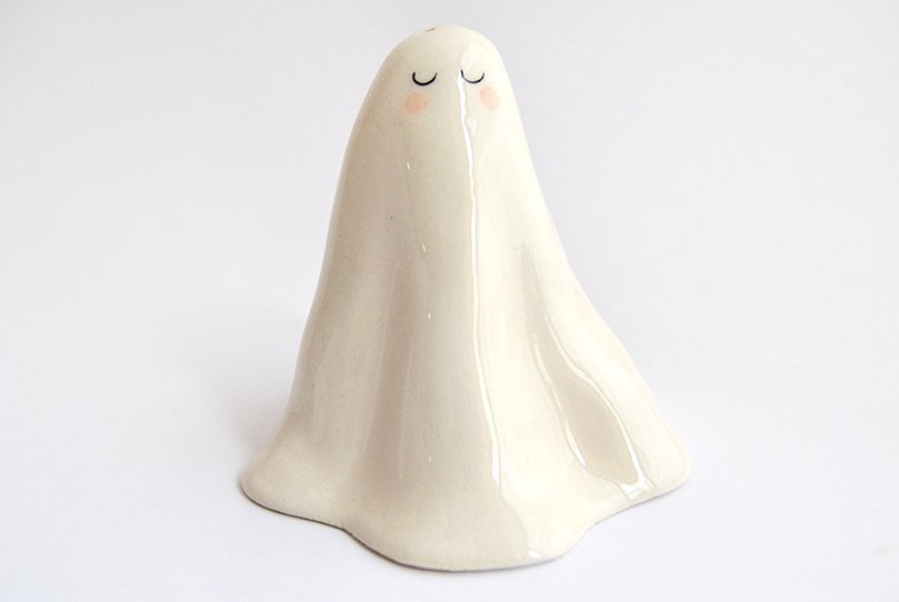 Barruntando - ceramic salt sellar ghost - Etsy