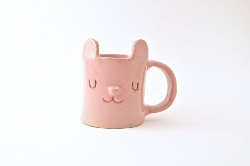 DesignForestUK - pink bear mug - Etsy