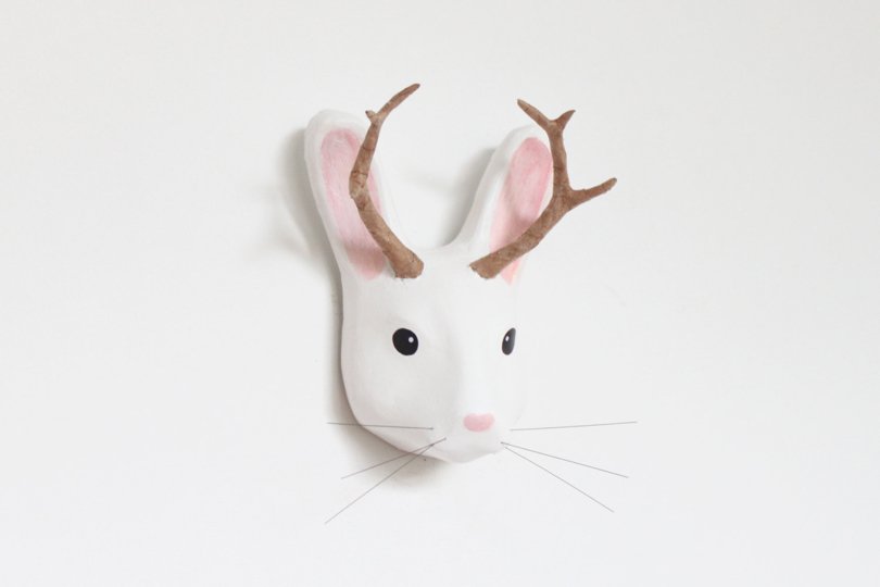 Macheanimal - paper mache head - Etsy